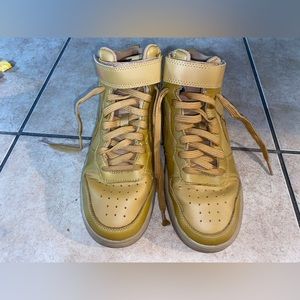 Gold Nike Shoes